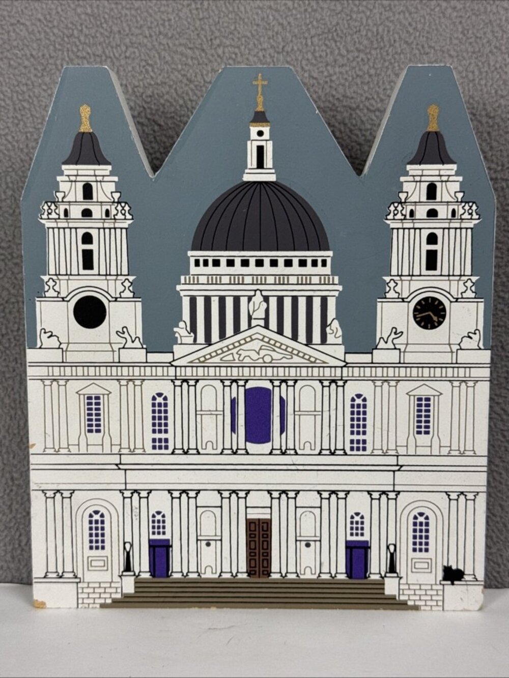 1995 Cat's Meow St Paul's Cathedral London Wood Shelf Sitter